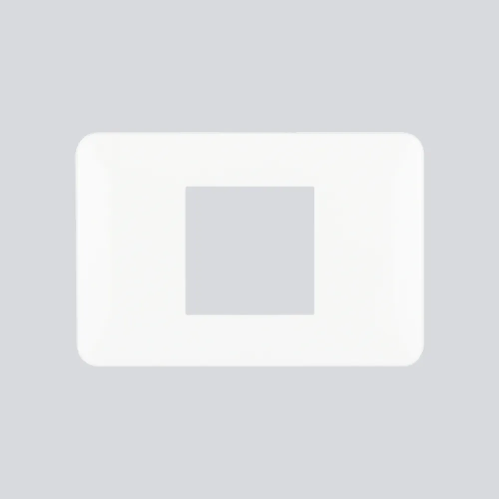 PLACA 2 MÓDULOS CENTRADO 503 LATINA BLANCO