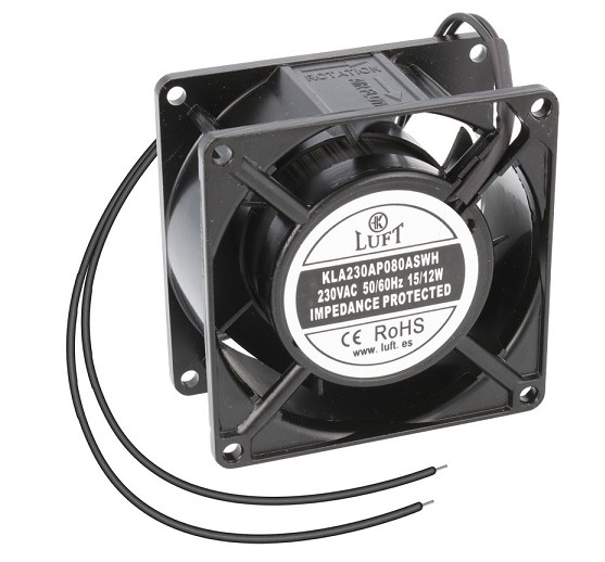 [EXT-AIR-80X80-220V] EXTRACTOR VENTILADOR 80x80x38mm 12W 75mA 27dB 2500rpm 220VAC