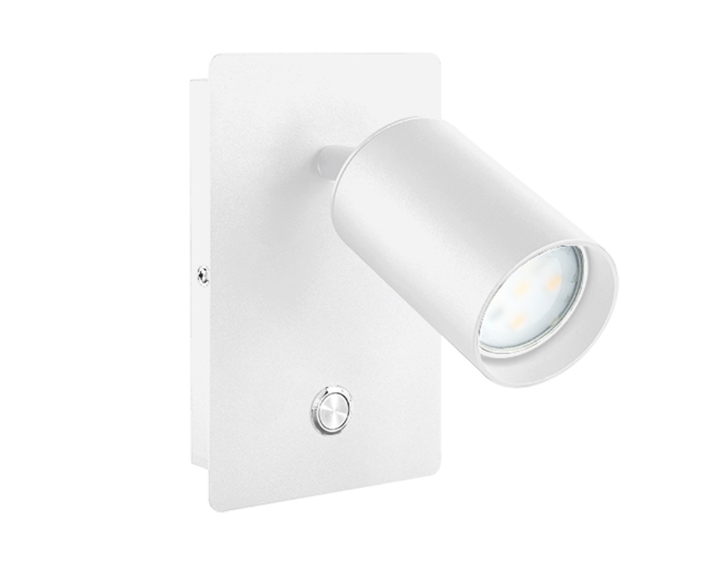 [APL-LEC-BL-INT-GU10] APLIQUE LED LECTOR DE CABECERA GU10 C/INT. BLANCO