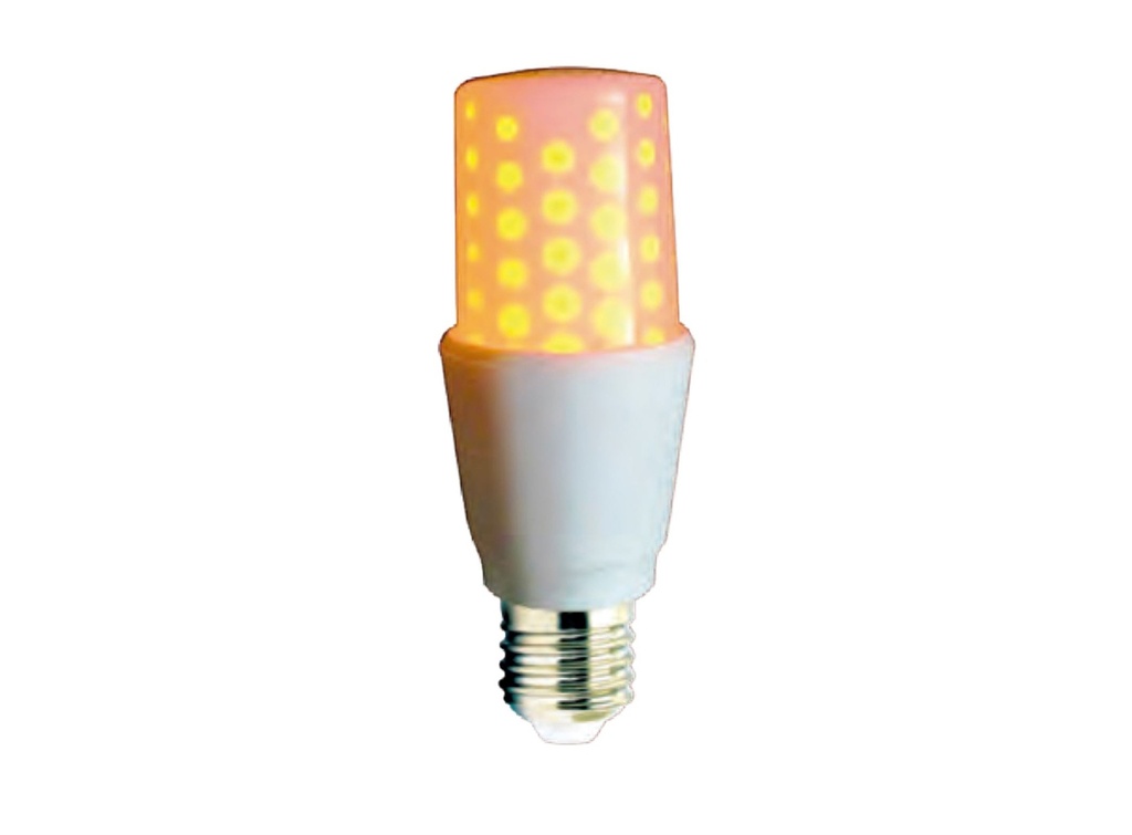 [E27-LLAMA-3W] BOMBILLA LED T40 EFECTO LLAMA E27 3W 25H ULTRA-CALIDO