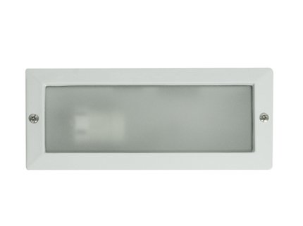 [BAL-8371B] BALIZA PARED RECTANGULAR IP54 E27 BLANCA FENOPLASTICA
