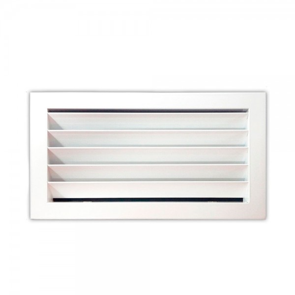 BALIZA PARED RECTANGULAR IP54 E27 BLANCO REJILLA 45º FENOPLASTICA