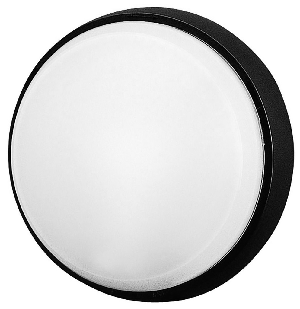 APLIQUE/PLAFON REDONDO CRISTAL IP44 1XE27 NEGRO FENOPLASTICA