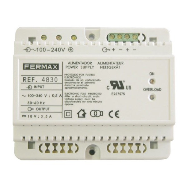 FUENTE ALIMENTACION DIN6 100-240VAC 18VDC 3.5A