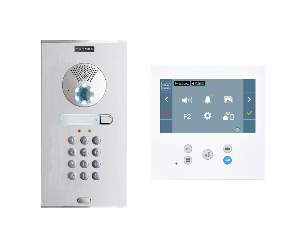 KIT VIDEO CITY MEMO VEO-XL WIFI DUOX PLUS 1L MONITOR 7" CON CONTROL ACCESO POR PIN