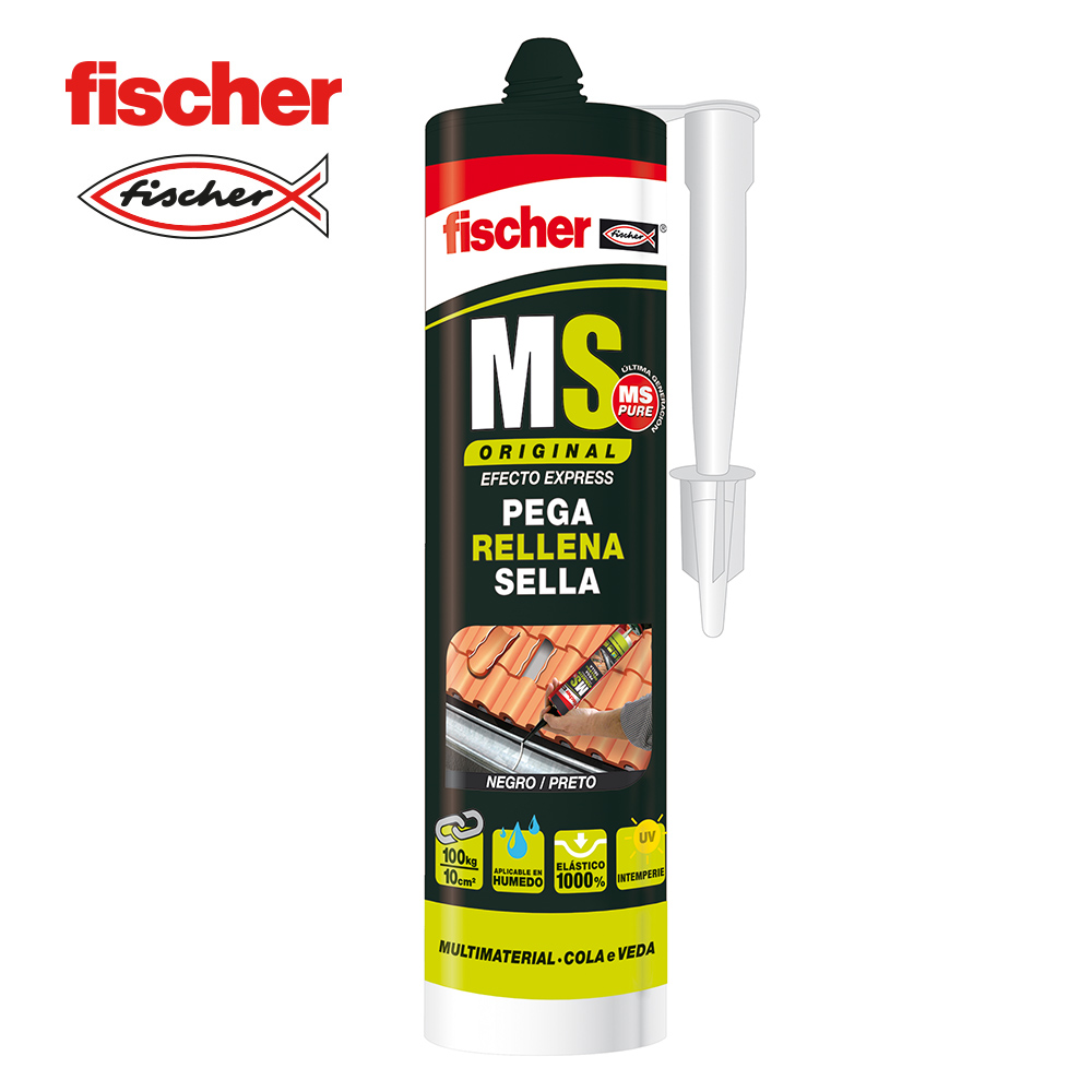 [QUI-96004] MS SELLANTE ADHESIVO NEGRO FISCHER 290ML