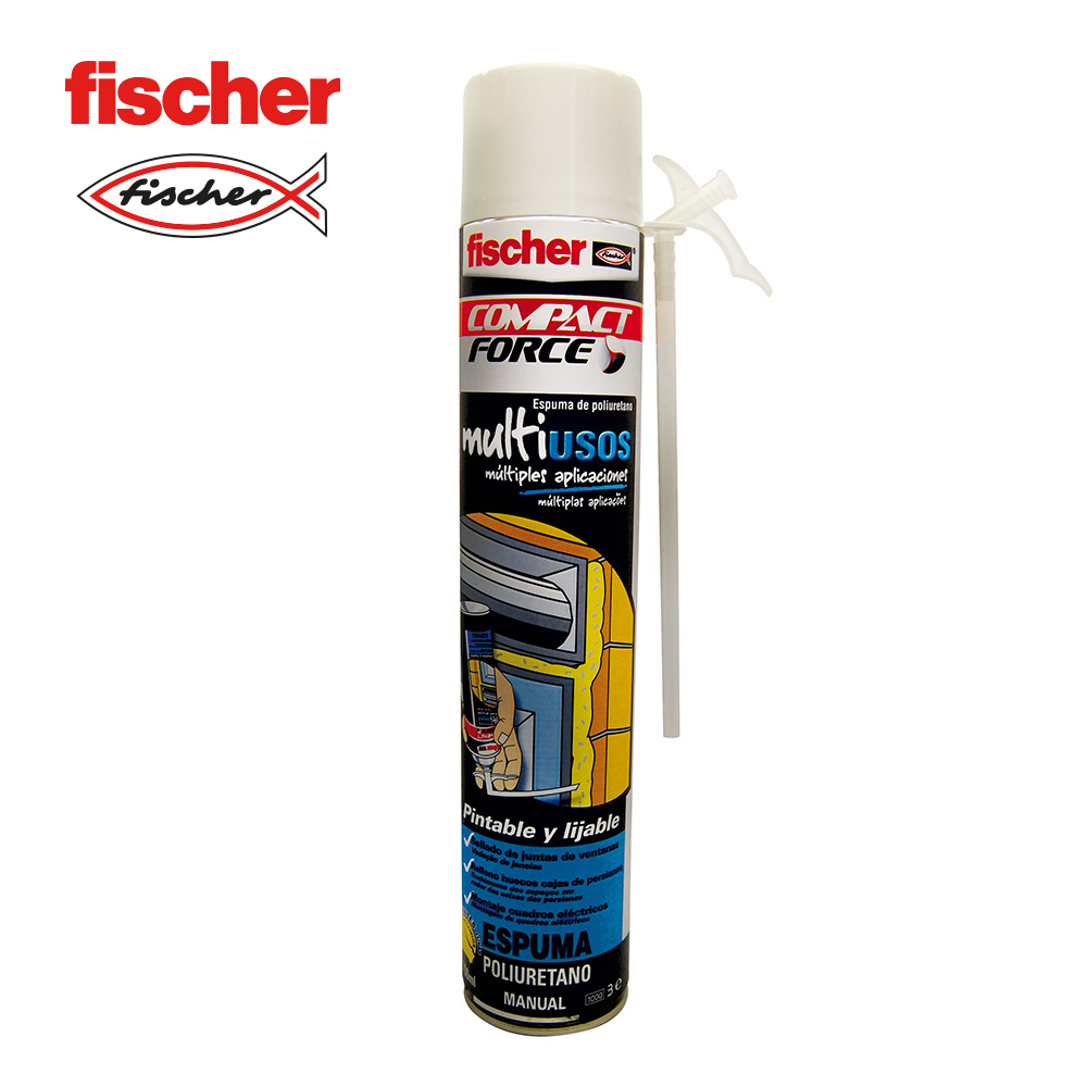 ESPUMA POLIURETANO MULTIUSOS MANUAL FISCHER 700ML