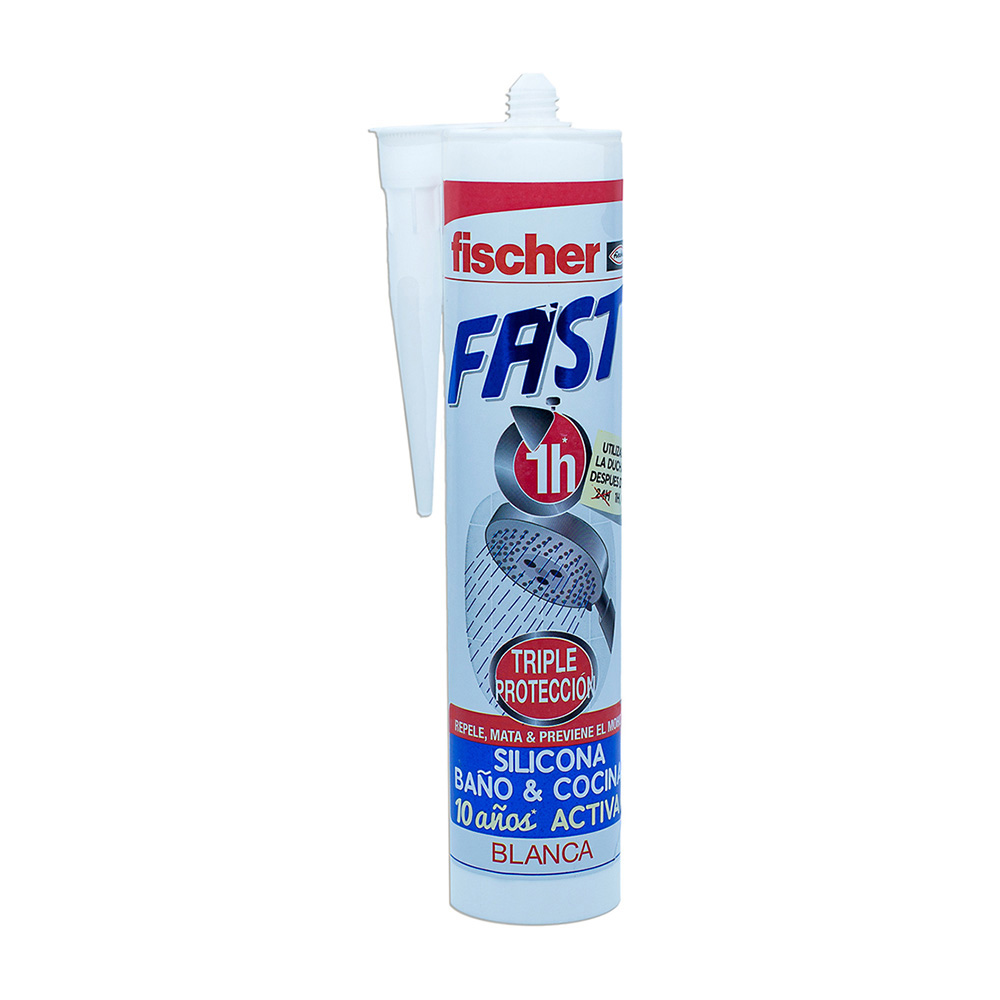 [QUI-96115] SILICONA FAST BLANCA FISCHER 280ML SANITARIA
