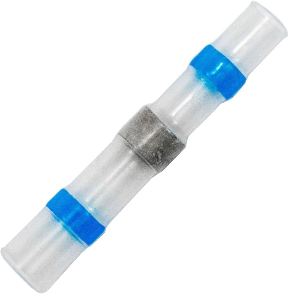 [TEE25ESTER] TERMINAL FASTON EMPALME MANGUITO AZUL PARA CABLE 2.5mm ESTAÑO Y TERMORETRACTIL