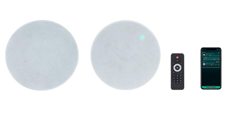 [SON-ALT-KS-08WIFI] PAREJA DE ALTAVOCES DE EMPOTRAR EN TECHO 1ACT+1PAS WIFI 25+25W 8ohm RMS