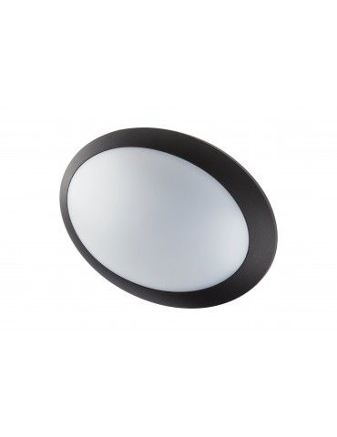PLAFON OVALADO "FORD" E27 IP65 IK10 NEGRO