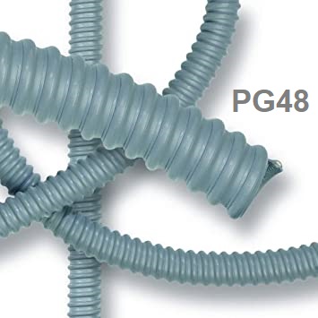 Mts TUBO PLASTICO ELECTROFLEX PG48 ROLLOS 25Mts MEDIDAS INTERIOR Ø50.5mm EXTERIOR Ø57mm