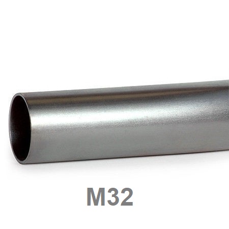 Ud. TUBO 3mts METALICO ACERO RIGIDO "TAE" ENCHUFABLE M32