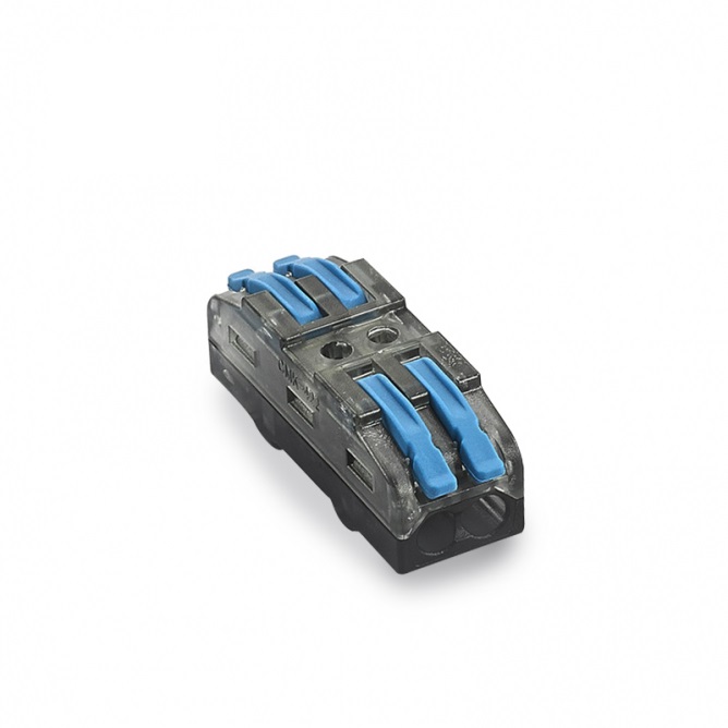 [CON-FAST-22] CONECTOR RAPIDO "WAGO" 2+2 VIAS 450V 2.50/4mm2