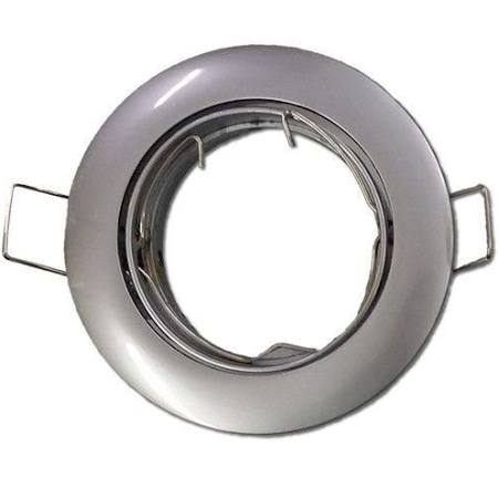 ARO DICROICA ALUMINIO MATE CORTE:Ø75mm EXT:Ø80mm ORIENTABLE MR16