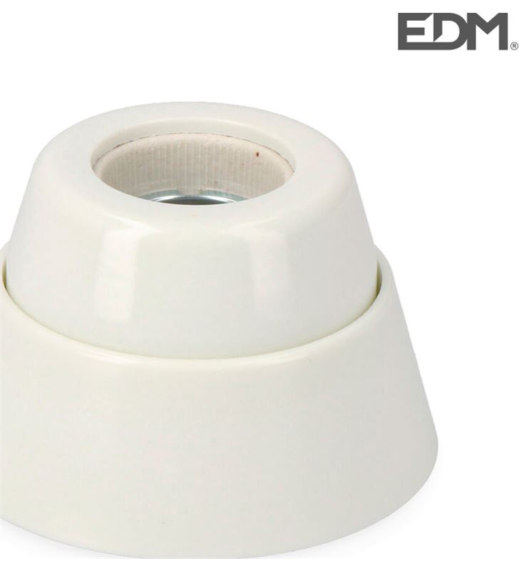 [POR-E27-SP-REC] PORTALAMPARA E27 RECTO SUPERFICIE BLANCO