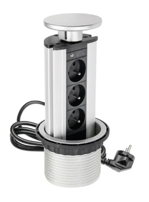 COLUMNA TORRE EMPOTRAR OCULTABLE 3 BASES SCHUKO 2P+T 16A