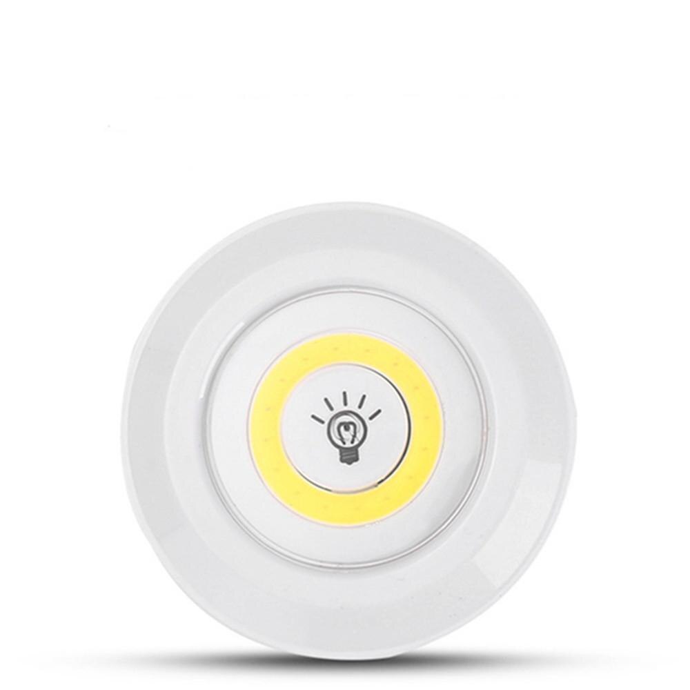 [LIN-20083] LINTERNA ARMARIOS CON COB 3W CON INTERRUPTOR 3*AAA REDONDA BLANCA