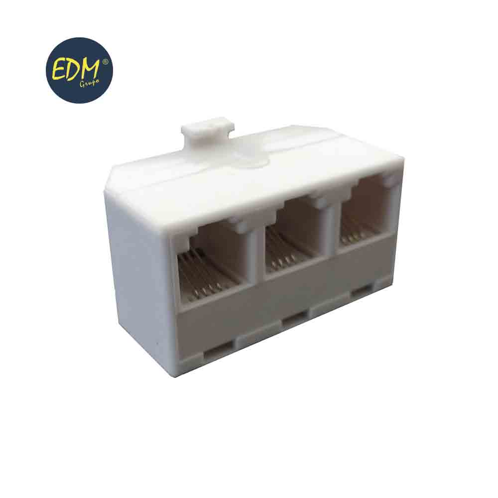 [INF-CON-RJ11-1M3H] REPARTIDOR RJ11 TELEFONO TRIPLE 1M 3H 6P4C