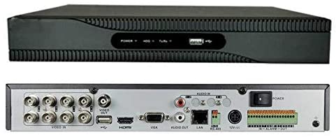 GRABADOR 8CH 10IP 5in1 DVR 1080p 2.5/3.5¨ 1HDD MD2.0 LITE AUDIO OVER COAX