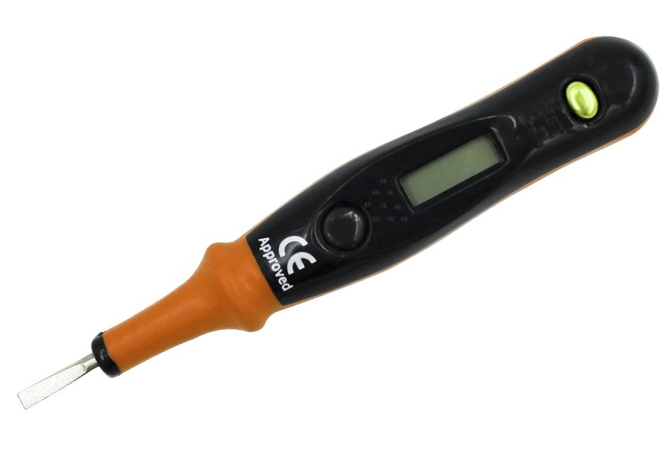 [MED-3401208] Destornillador Buscapolos tester digital Induccion/Contacto AC12-250V / DC6-36V