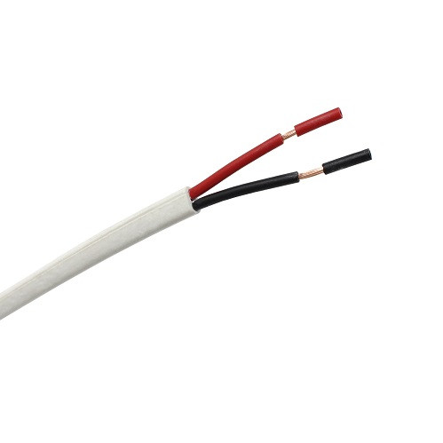 Mt. CABLE MANGUERA PLANA PVC 2x0,35mm2 BLANCO INTERIOR rojo,negro