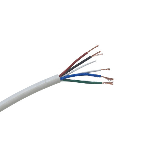 Mt. CABLE MANGUERA REDONDA PVC 5x0,35mm2 BLANCO INTERIOR az,rojo,verde,ng,bl