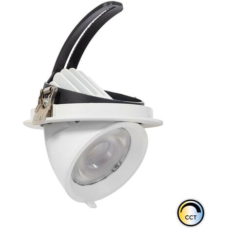DOWNLIGHT LED 30W CCT 36º ORIENTABLE 360º Ø140X115Hmm CORTE: Ø126mm