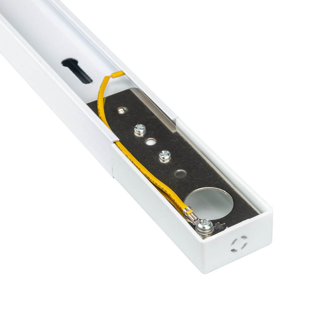 CARRIL PARA FOCO DE 1 METRO MONOFASICO 2P CON TAPA Y CONEXION BLANCO