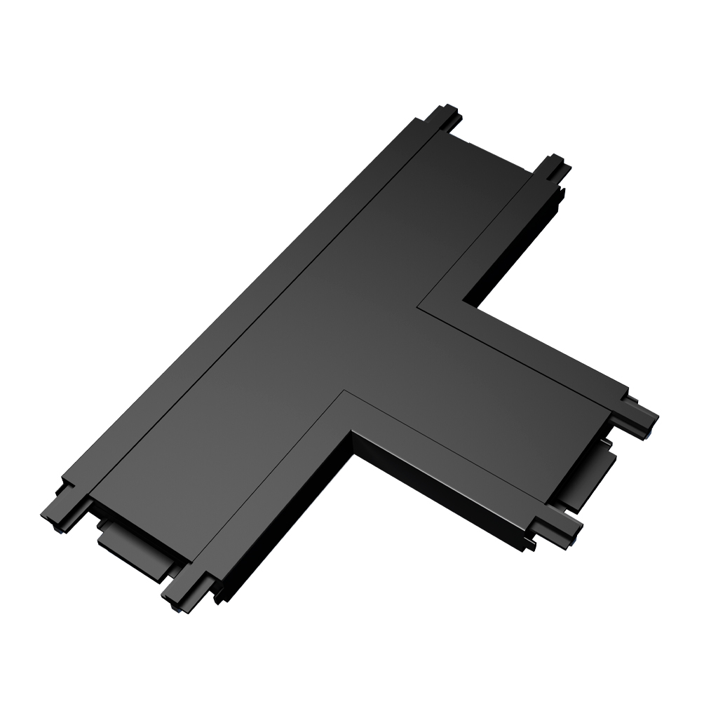 [FC-MAG-LA31261] UNION EN T NEGRA P/CARRIL MAGNETICO ''LA''