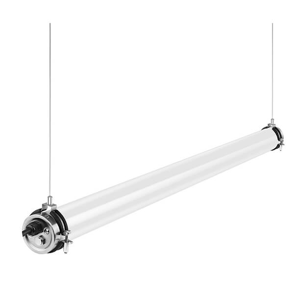 REGLETA MAGNUM TUBULAR ESTANCA METACRILATO 120cm 40W 5700ºK 4800lm 120º IP69K 1200*Ø70mm