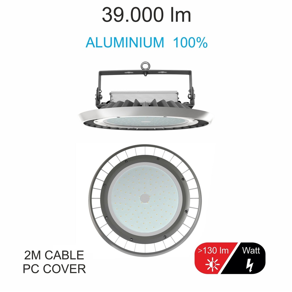 [CAMP-UFO-300W-BF] CAMPANA UFO 300W 39.000lm 5000ºK 100-260V 110º LED PHILIPS