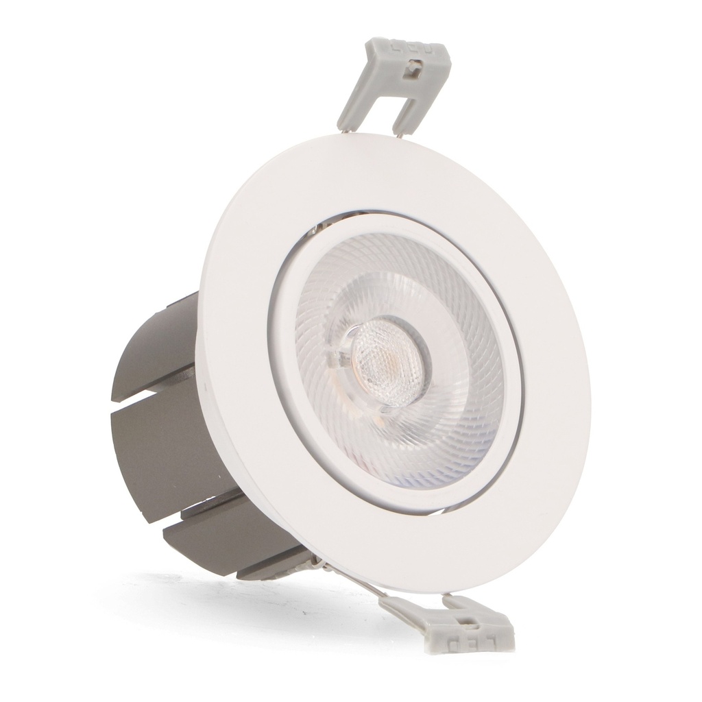 DOWNLIGHT LED COB ORIENTABLE 10W 6000ºK 1000LM 120º IP20 Ø93mm CORTE: Ø75MM REDONDO BLANCO