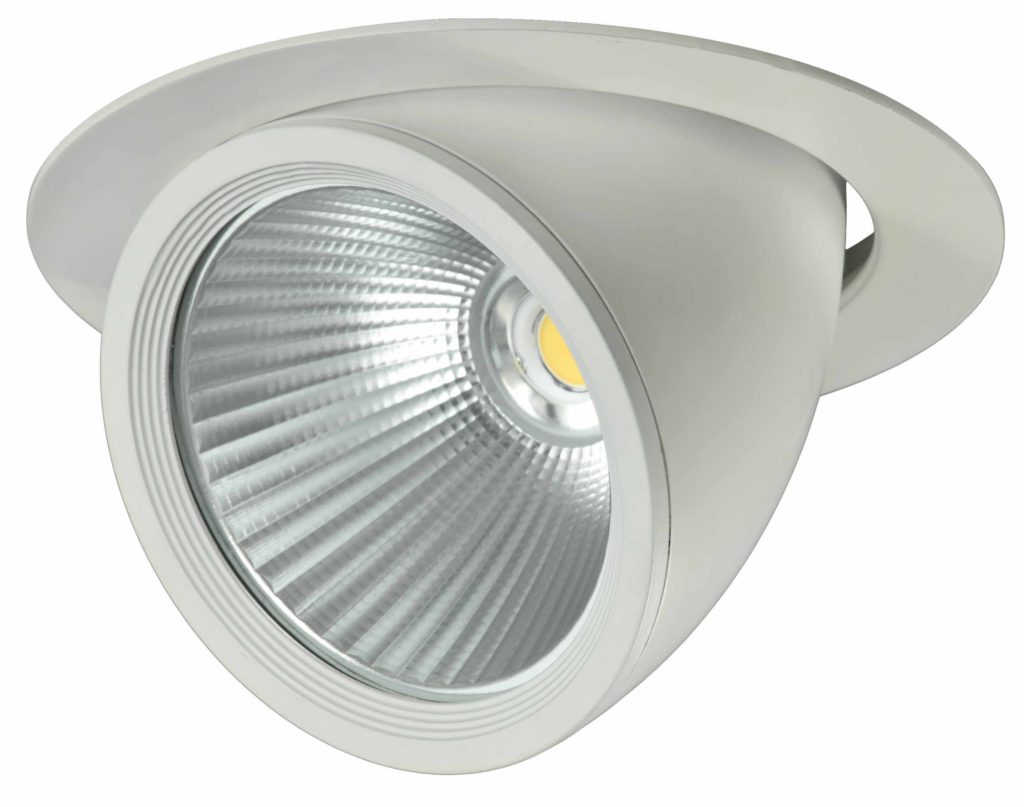 DOWNLIGHT LED 30W 6000ºK LUZ FRIA 60º ORIENTABLE 360º   Ø165X100H mm CORTE: Ø150mm