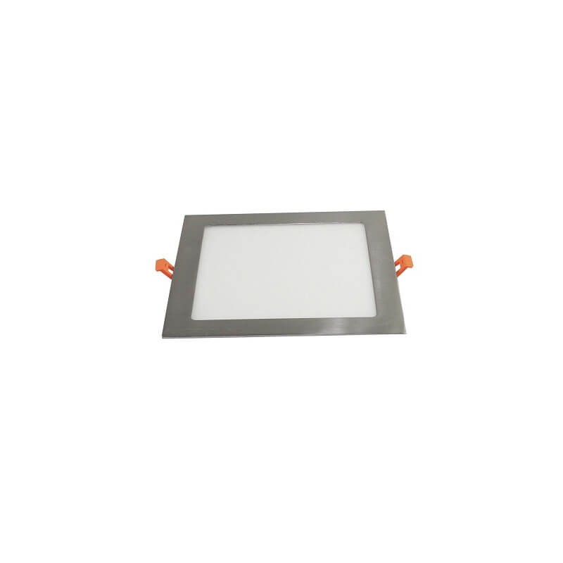 PANEL LED CUADRADO 20W CCT 1500LM 22*22cm CUT: 20*20cm NIQUEL SATINADO