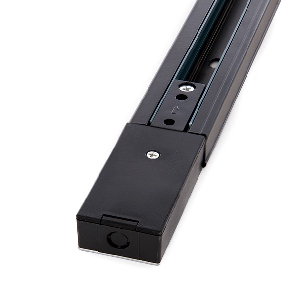 [FC-CAR-2P-1M-NG] CARRIL PARA FOCO DE 1 METRO MONOFASICO 2P CON TAPA Y CONEXION NEGRO