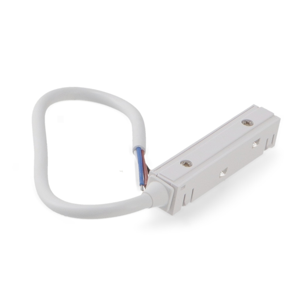 [FC-MAG-LM3580] CONECTOR CON CABLE PARA FUENTE ALIMENTACIÓN EXTERNA CARRIL MAGNÉTICO SERIE 16MM BLANCO