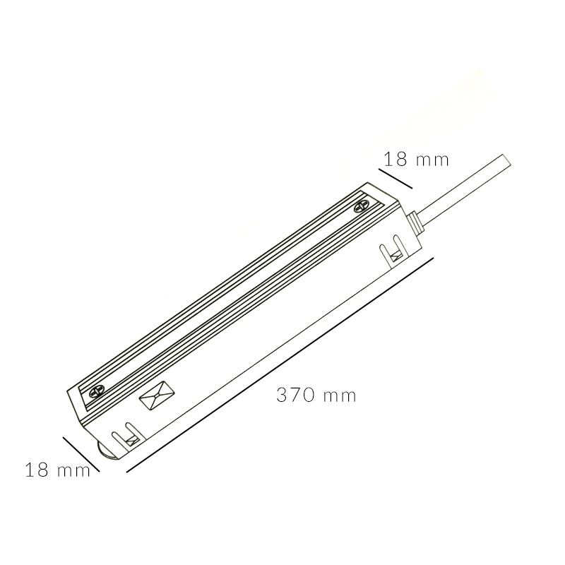 [FC-MAG-LM3582] DRIVER INTERNO 150W 48VDC PARA DENTRO DE CARRIL MAGNETICO SERIE 16MM NEGRO