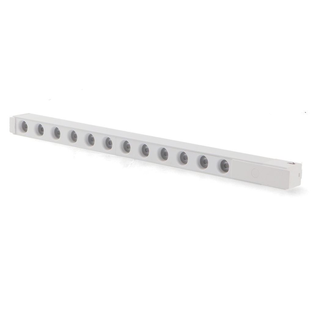 FOCO LED HALLWAY DETAIL 12W PARA CARRIL MAGNÉTICO BLANCO 48V-16 3000K 36º 1200lm 283X17X22H mm UGR17