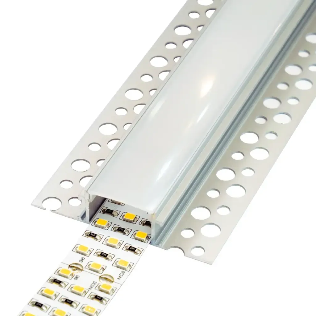 Perfil de Aluminio Bird - 2 Metros para empotrar en pladur 20.5*14mm