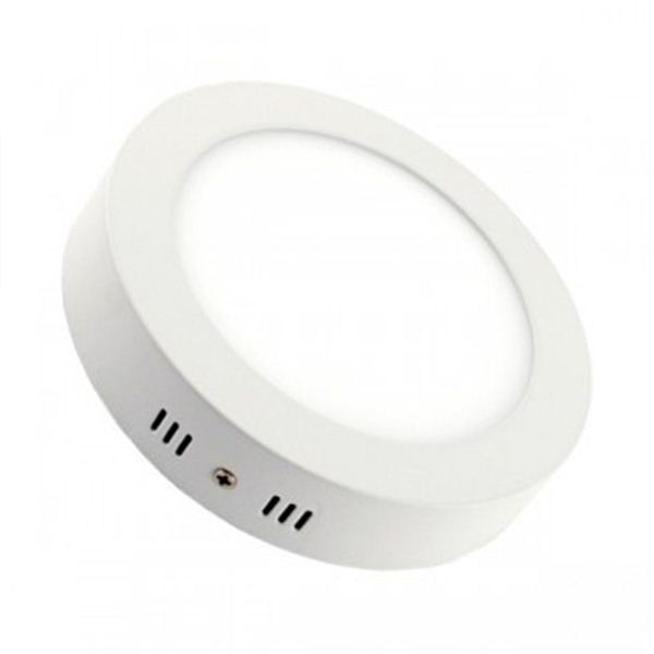 PLAFON RD 6W 65K LUZ FRIA 600lm 120º IP20 30H Ø120X40mm BLANCO