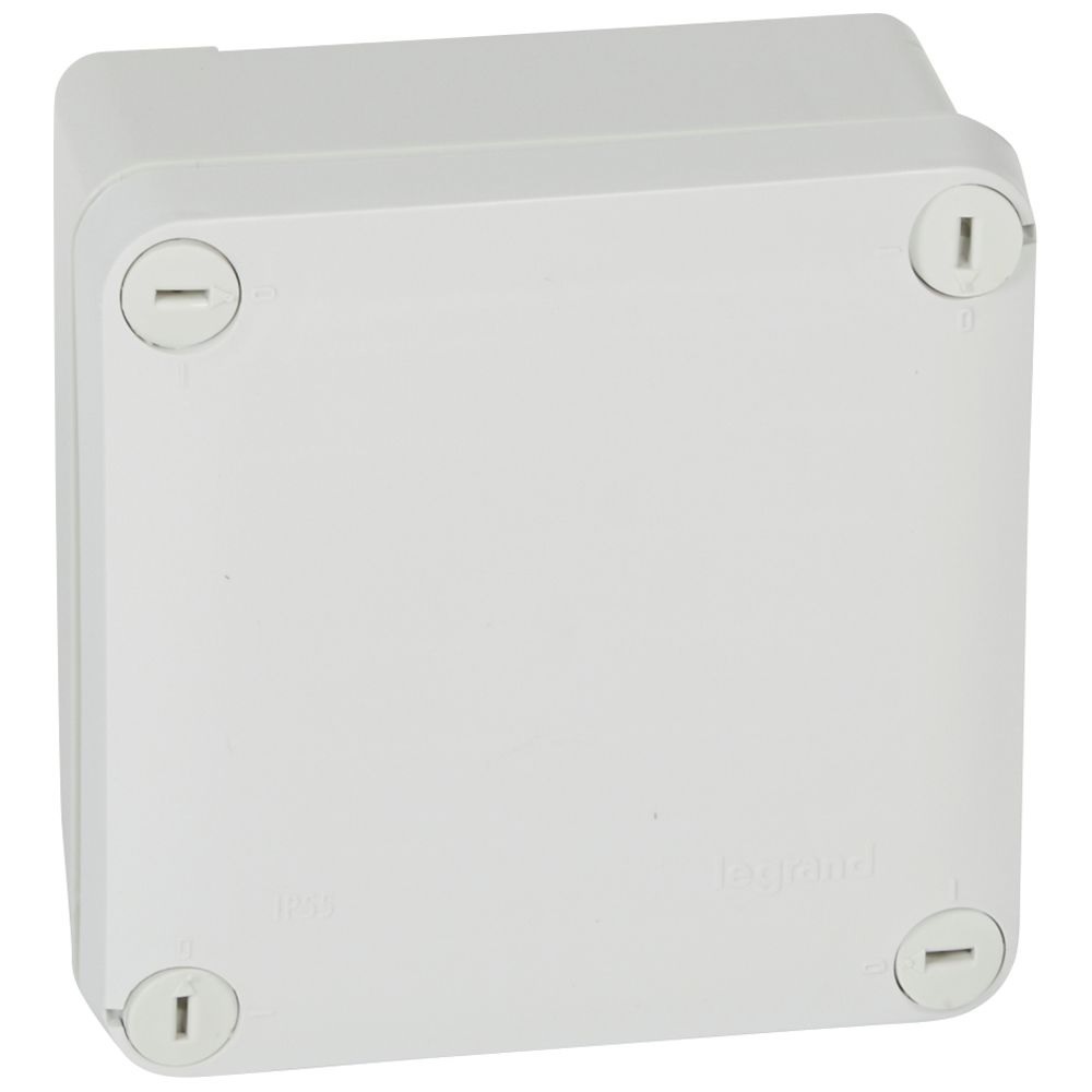 [CAJA-105X105-SC-LG] CAJA DE REGISTRO CUADRADA ESTANCA SIN CONOS IP55 105x105x55mm LEGRAND PLEXO
