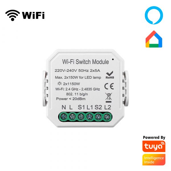MODULO PASTILLA DIMMER TRIAC 150W WIFI APP TUYA