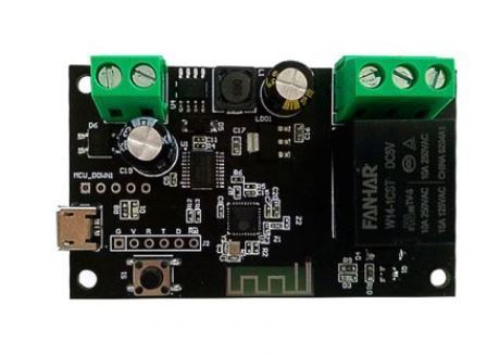 [DOM-TARJ-1L] TARJETA INTELIGENTE 5-24V 1 RELE 1NO+1NC WIFI APP TUYA