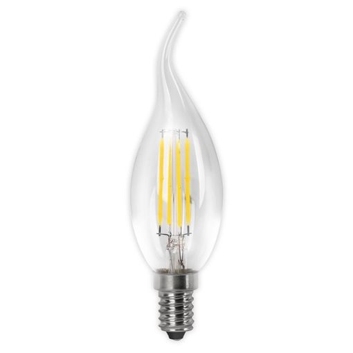 [E14-VELA-4W-VIN-2-FL] BOMB. LED E14 VELA C35 4W 2700ºK 400LM CLEARGLASS FLAME