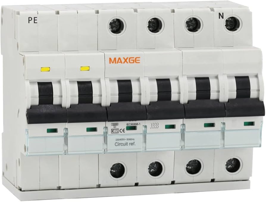 [DPS-4P63A-M] PROTECTOR COMBI ALPHA + SOBRETENSIONES P+T 4P 63A CLASE C 15kA Imax EN50550 MAXGE