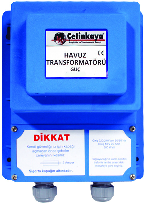 TRANSFORMADOR DE SEGURIDAD 12VAC 150W IP65 ESPECIAL PISCINAS CLASE II