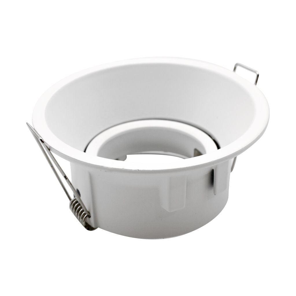 [ARO-MAX-17425] ARO REDONDO PROFUNDO ORIENTABLE GU10 BLANCO Ø93x41mm CORTE:Ø83mm