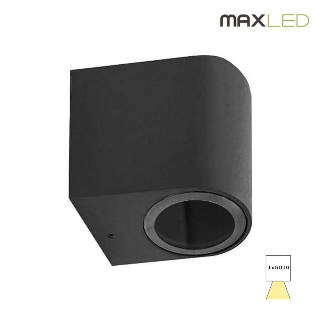 [APL-23129] APLIQUE EXTERIOR GU10 FALSE NEGRO MAXLED