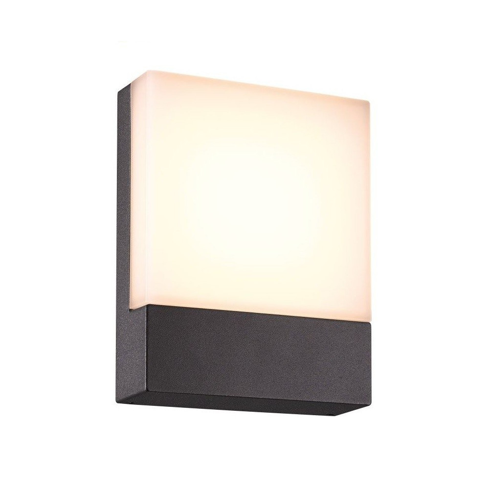 [APL-26076] APLIQUE PARED CUADRADO NEGRO 10W 4000ºK 700lm IP54 160x58x200mm